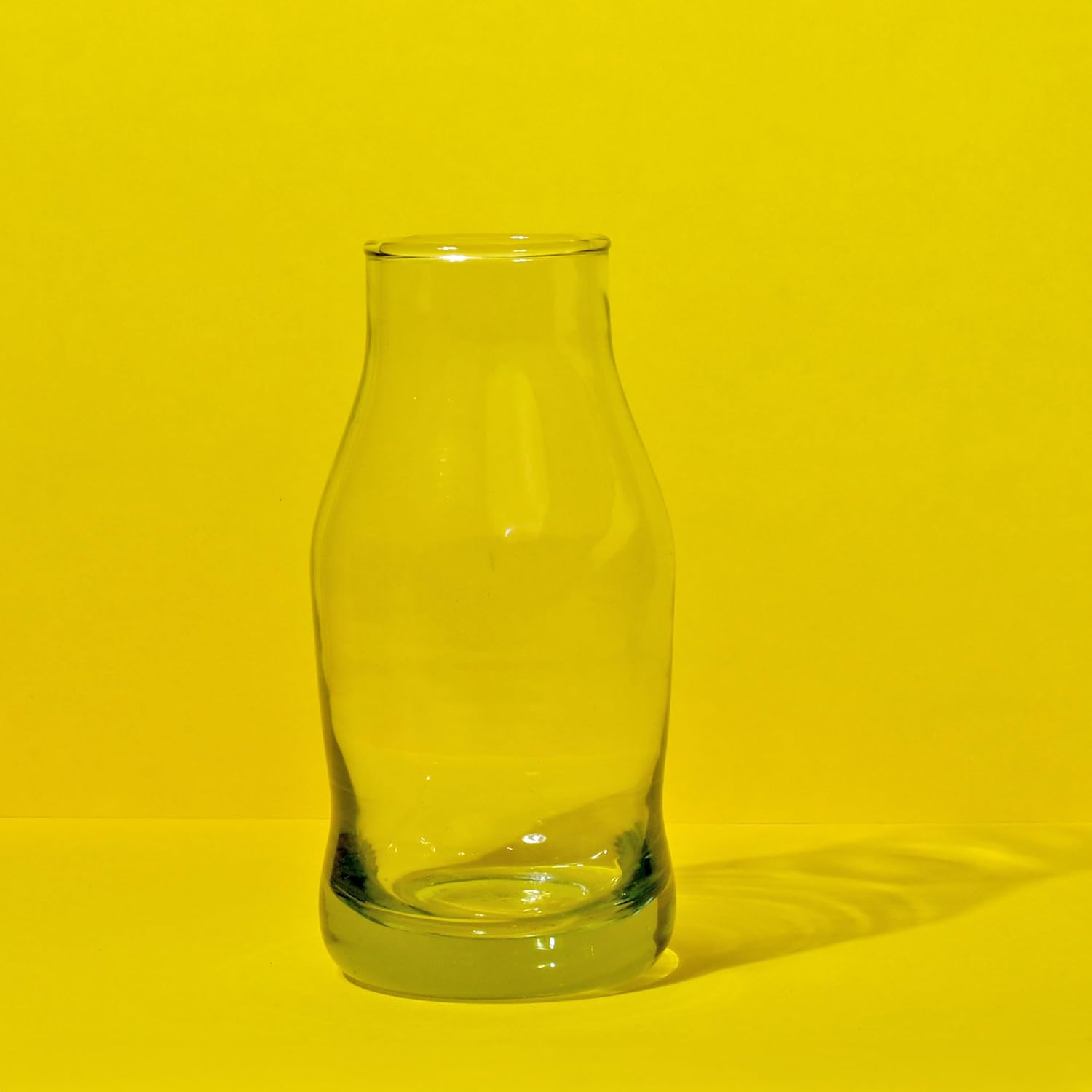 Tall Clear Glass Bottle Vase Set of 2 – Decorative Tabletop Flower Vases