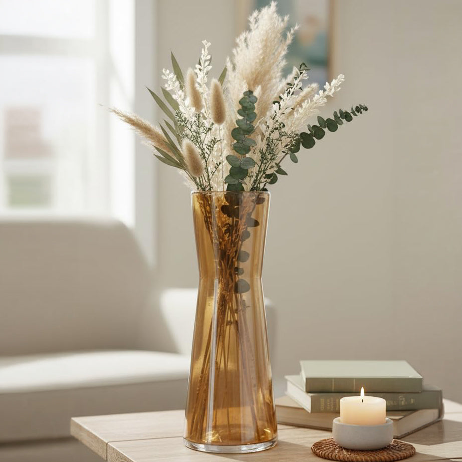 Artificial White Peony Flower Bouquet with Eucalyptus Leaves – Decorative Floral Arrangement